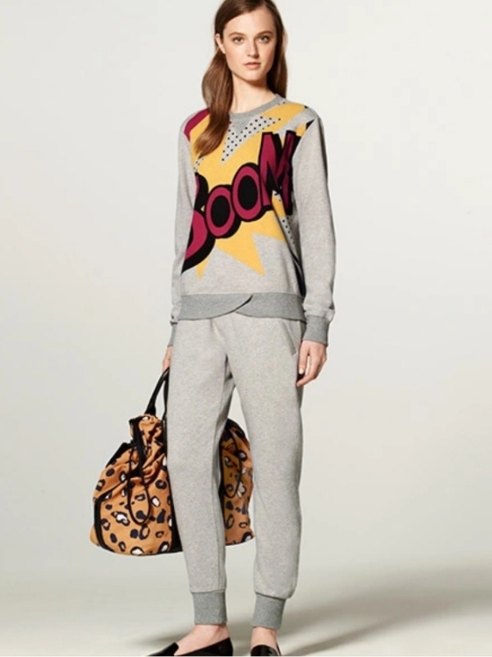 3.1 Phillip Lim x Target Gray "BOOM" Sweatshirt Size XS Worn By Jessica Alba
